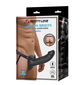 PRETTY LOVE - LANDON BLACK STRAP-ON VIBRANT