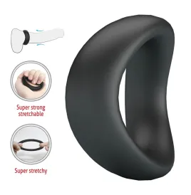 CRAZY BULL - VALEN ERGONOMIC SILICONE COCK RING BLACK
