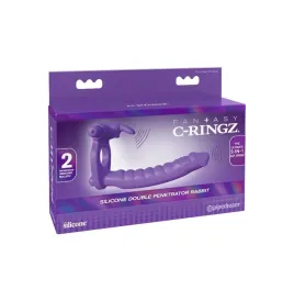 FANTASY C-RINGZ - SILICONE DOUBLE VIBRATOR RABBIT