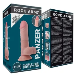 ROCKARMY - DUAL DENSITY PANZER DILDO REALISTA 17 CM -O- 4.46 CM