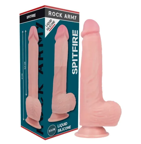 ROCKARMY - LIQUID SILICONE PREMIUM SPITFIRE REALISTIC 21 CM -O- 4.62 CM