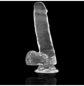 X RAY - CAZZO TRASPARENTE CON SFERE 18.5 CM -O- 3.8 CM