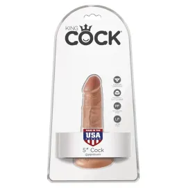 KING COCK - REALISTIC PENIS 12 CM CARAMEL