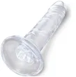 KING COCK - CLEAR REALISTIC PENIS 15.5 CM TRANSPARENT KING COCK - CLEAR REALISTIC PENIS 15.5 CM TRANSPARENT