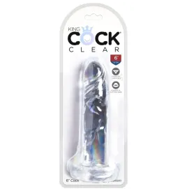 KING COCK - CLEAR PENE REALISTICO 15.5 CM TRASPARENTE