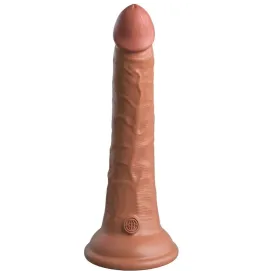 KING COCK - ÉLITE DILDO REALÍSTICO SILICONA 17.8 CM CARAMELO