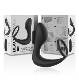 BLACKandSILVER - MASSAGGIATORE ANALE CON TELECOMANDO RICARICABILE IN SILICONE NERO