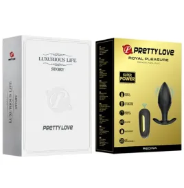 PRETTY LOVE - REGINA ANAL PLUG RECHARGEABLE VIBRATOR BLACK