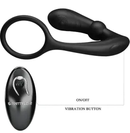 PRETTY LOVE - WARREN BLACK ANAL RING and VIBRATOR