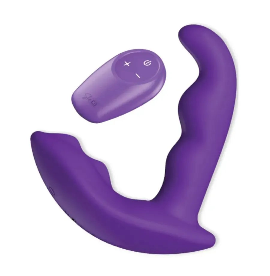 SHE.E.O - ESTIMULADOR ANAL VIBRADOR ROTATIVO CON CONTROL REMOTO MORADO SHE.E.O - ESTIMULADOR ANAL VIBRADOR ROTATIVO CON CONTROL REMOTO MORADO