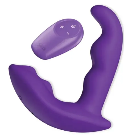 SHE.E.O - ROTATING VIBRATING ANAL STIMULATOR WITH REMOTE CONTROL - PURPLE