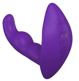 SHE.E.O - STIMULATEUR ANAL VIBRANT ROTATIF AVEC TÉLÉCOMMANDE VIOLET