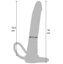 GET REAL - DOUBLE TROUBLE SILICONE ANAL PENETRATOR 16 CM