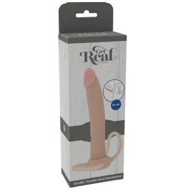 GET REAL - PÉNÉTRATEUR ANAL EN SILICONE DOUBLE TROUBLE 16 CM
