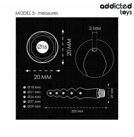 ADDICTED TOYS - PULITORE ANALE CON ADATTATORE UNIVERSALE MODELLO 5
