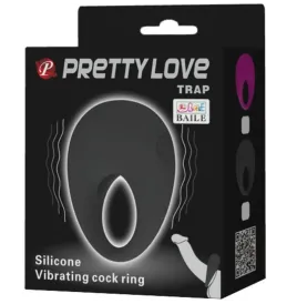 PRETTY LOVE - TRAP ANELLO VIBRATORE NERO
