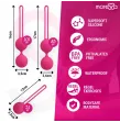 MORESSA - SET OSIAN PREMIUM SILICONE ROSA (Osian One - 51 g Osian Two - 101 g Osian Three 85 g)