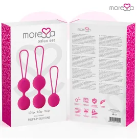 MORESSA - OSIAN SET PREMIUM SILICONE ROSE (Osian One - 51 g Osian Two - 101 g Osian Three 85 g)