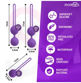 MORESSA - OSIAN SET PREMIUM IN SILICONE LILLA