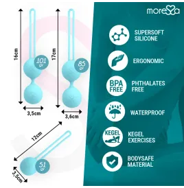 MORESSA - SET OSIAN PREMIUM IN SILICONE TURCHESE