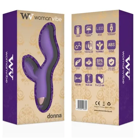 WOMANVIBE - VIBRATORE IN SILICONE RICARICABILE DONNA