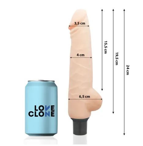 LOVECLONE - VIBRATORE HARALD AUTOLUBRIFICANTE 24 CM -O- 4 CM