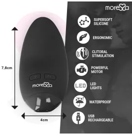MORESSA - VIBRATORE BLOSSOM NERO