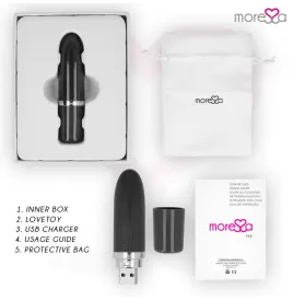MORESSA - IVY VIBRATORE STIMOLATORE DA VIAGGIO NERO