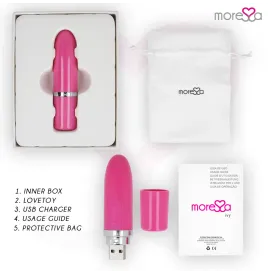 MORESSA - IVY VIBRATORE STIMOLATORE DA VIAGGIO ROSA