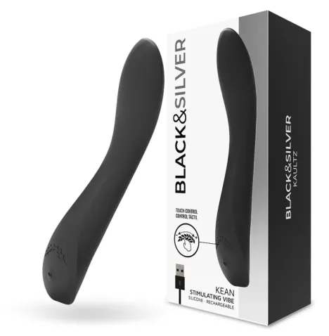 BLACKandSILVER - KEAN VIBRATOR TOUCH-STEUERUNG