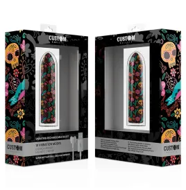 CUSTOM BULLETS - BULLETS PERSONNALISÉS RECHARGEABLE FLORAL 10 INTENSITIES