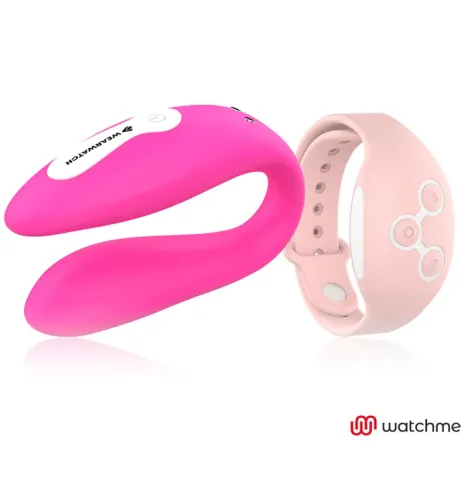 WEARWATCH - VIBRATEUR WATCHME DOUBLE TECHNOLOGIE FUCHSIA - ROSE
