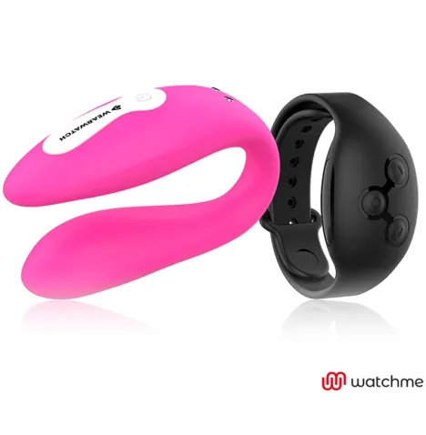 WEARWATCH - VIBRATEUR DOUBLE TECHNOLOGIE WATCHME FUCHSIA-AZABACHE