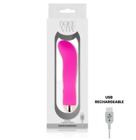 DOLCE VITA - VIBRATEUR RECHARGEABLE DEUX ROSE 7 VITESSES