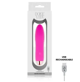 DOLCE VITA - VIBRATEUR RECHARGEABLE QUATRE ROSE 7 VITESSES