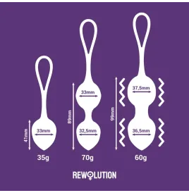 REWOLUTION - REWOBEADS BALLES VIBRANTES TÉLÉCOMMANDE AVEC TECHNOLOGIE WATCHME
