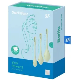 SATISFYER - SET DA ALLENAMENTO YONI POWER 2 VERDE