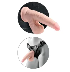 KING COCK - PLUS BALLES GODE 3D 20.3 CM