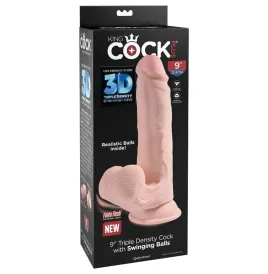 KING COCK - PLUS BALLES GODE 3D 20.3 CM