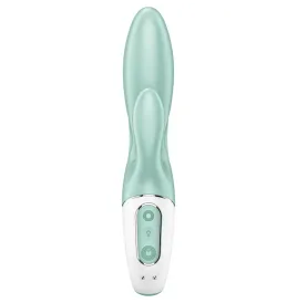 SATISFYER - AIR PUMP BUNNY 5 INFLATABLE RABBIT VIBRATOR APP GREEN