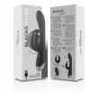 BLACKandSILVER - DJ. STIMULATEUR DE LAPIN RECHARGEABLE EN SILICONE ADAM NOIR