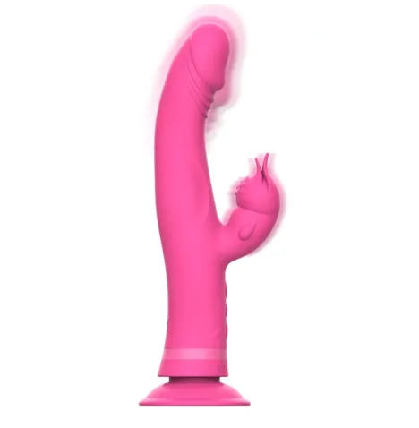 INTENSE - VIBRATEUR JULIO RABBIT SILICONE ROSE