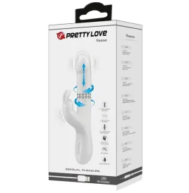 PRETTY LOVE - VIBRATORE REESE CON ROTAZIONE ARGENTO