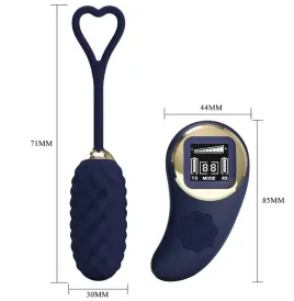 PRETTY LOVE - UOVO VIBRANTE CON TELECOMANDO BLU VIVIAN