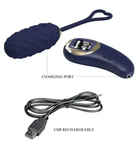 PRETTY LOVE - UOVO VIBRANTE CON TELECOMANDO BLU VIVIAN