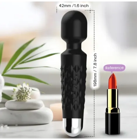 ARMONY - POSTMAN MASSAGER and VIBRATOR SUPER FLEXIBLE HEAD BLACK