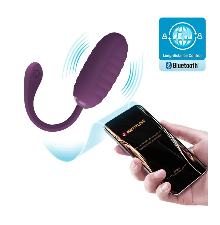 PRETTY LOVE - CASPER PURPLE RECHARGEABLE VIBRATING EGG PRETTY LOVE - CASPER PURPLE RECHARGEABLE VIBRATING EGG