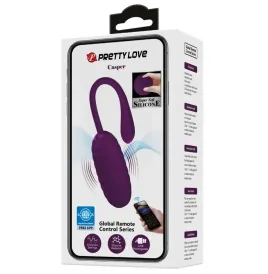 PRETTY LOVE - CASPER PURPLE RECHARGEABLE VIBRATING EGG