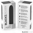 BLACK and SILVER - GERI USB RECHARGEABLE VIBRATING BULLET 8 VIBRATIONS BLACK 10 X 2.2 CM BLACK and SILVER - GERI USB RECHARGEABLE VIBRATING BULLET 8 VIBRATIONS BLACK 10 X 2.2 CM