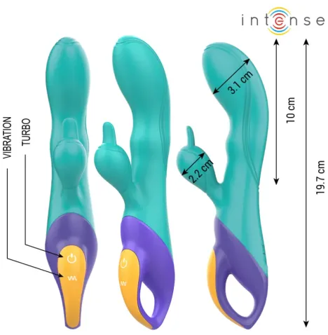 INTENSE - FRED RABBIT VIBRATOR BLUE